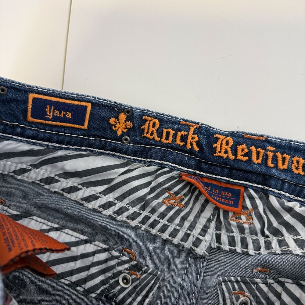 Rock Revival Yara Crop Low Rise Jeans Womens - 30 - Picture 5 of 9